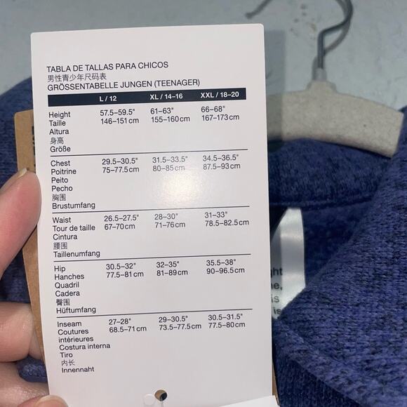 NWT The North Face Sweater Fleece Button Down Jacket in Blue XL 14/16 - Picture 6 of 7